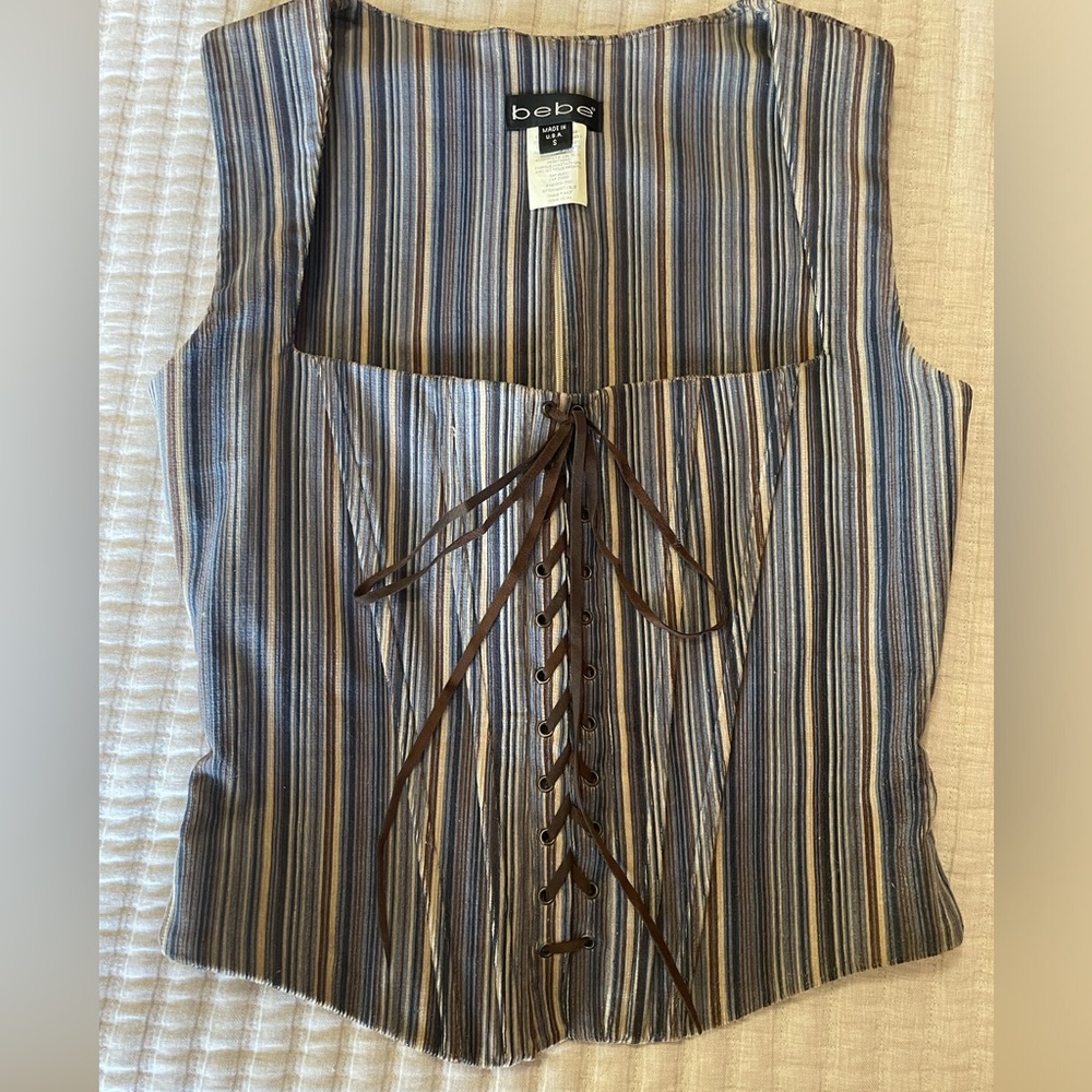 BEBE vintage CORSET top well made RARE